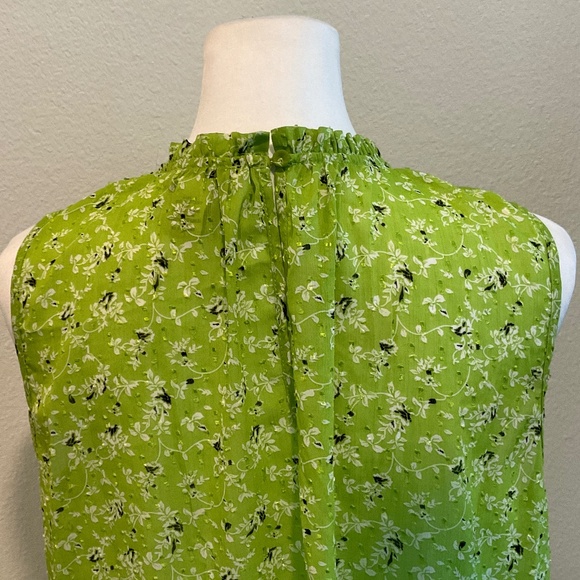 RACHEL  ZOE Sleeveless Top Green Size Large - Picture 9 of 10